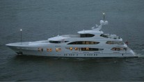 57m Motor Yacht LADY LINDA Night Running - Photo Courtesy of Alex Pfotenhauer